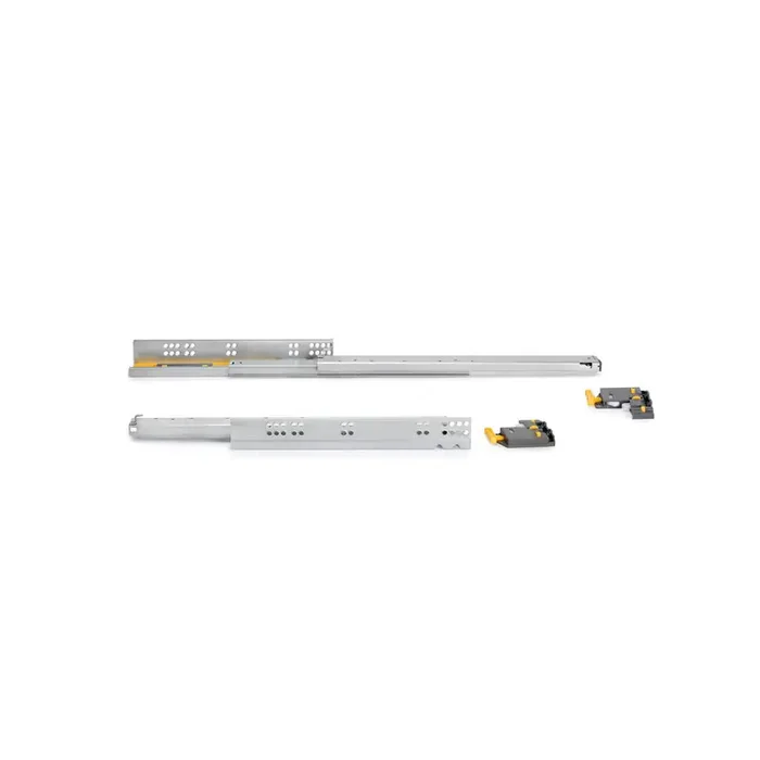 10 paires de coulisses Emuca Silver profondeur 540mm acier zingué