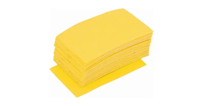 50 garnitures auto-agrippantes corindon pro, 73 x 123 mm, grain 120 – NESPOLI