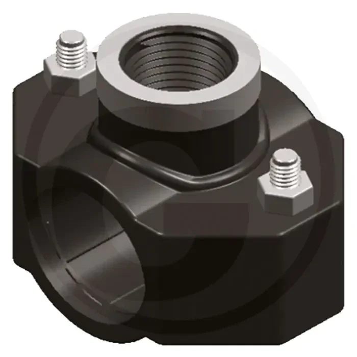 Aanboorzadel 20mm 1/2″ pn16 polypropyleen pp-b elastomeer roestvrijstaal verzinkt staal
