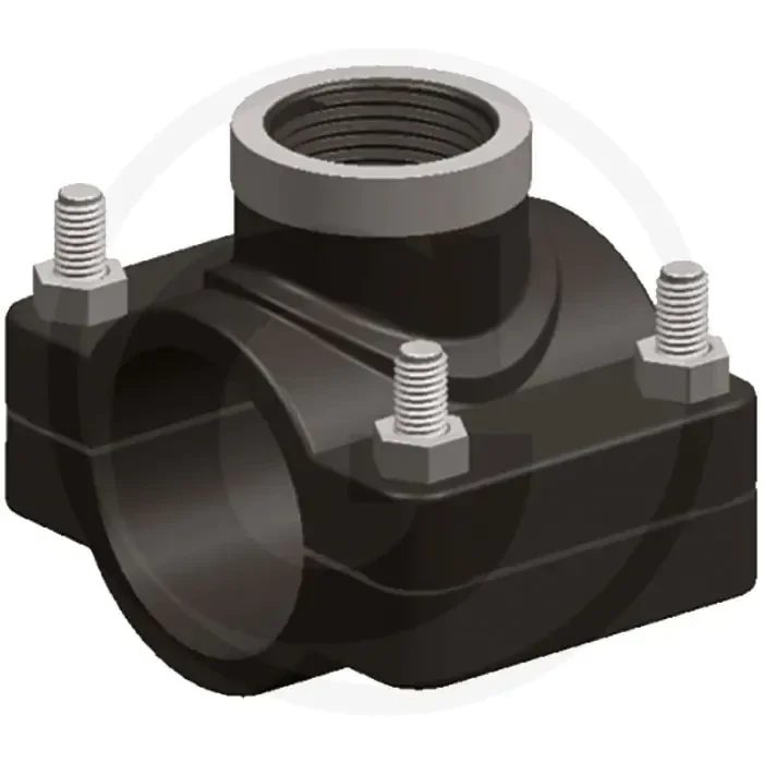 Aanboorzadel 90mm 1 1/2″ pn16 pp-b elastomeer rvs