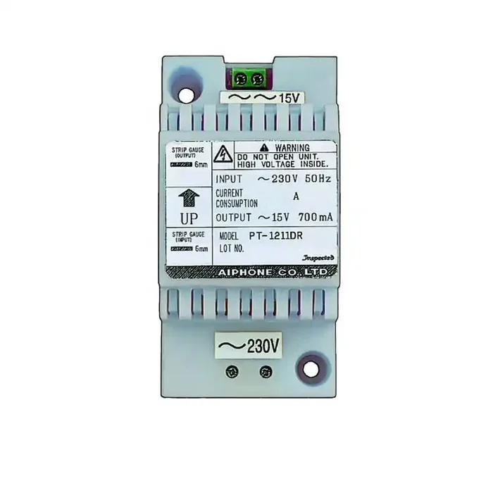 Alimentation Aiphone PT1211DR 230Vac/15Vac 0,7A 3 modules