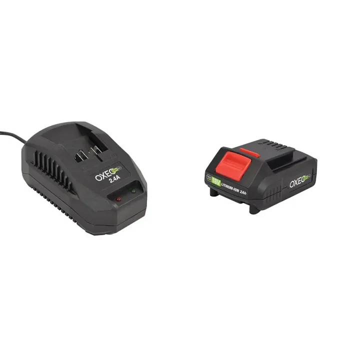Batterie et chargeur rapide batterie 18V Easy Full – 2.4A – Compatible avec les outils Jardinage et Bricolage sans fil Easy Full