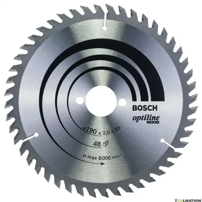 Bosch Bleu Accessoires 2608641186 Lame de scie circulaire 190 x 30 x 48T bois Optiline