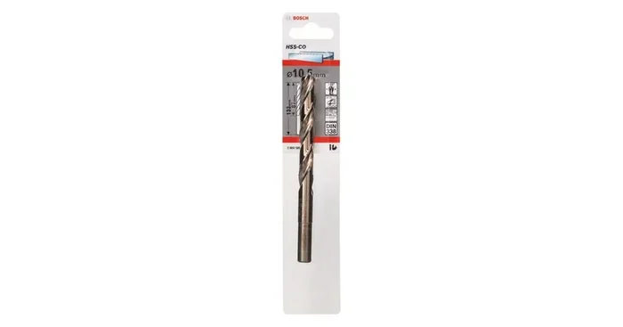 BOSCH Forets pour métal HSS-Co, DIN 338 10,5 x 87 x 133 mm 2608585866