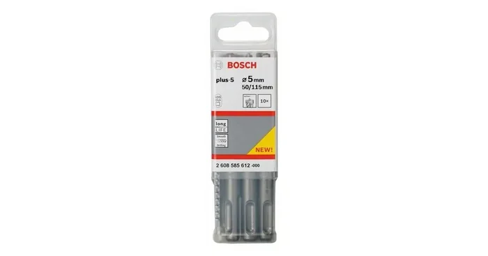 BOSCH Marteau perforateur SDS-plus-5 5 x 50 x 115 mm (10 pièces) 2608585612