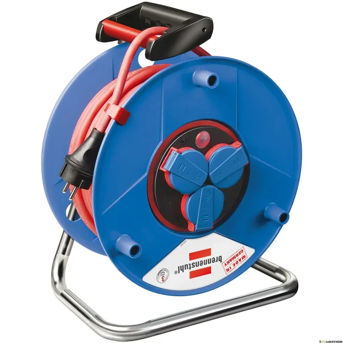 Brennenstuhl 1208930 Garant bretec Enrouleur de câble 40m H07RN-F 3G1,5 IP 44 pour chantiers de construction
