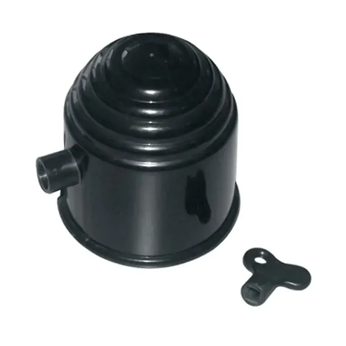 Cache boule en plastique, pour boule diamètre 50 mm, avec clé de sécurité