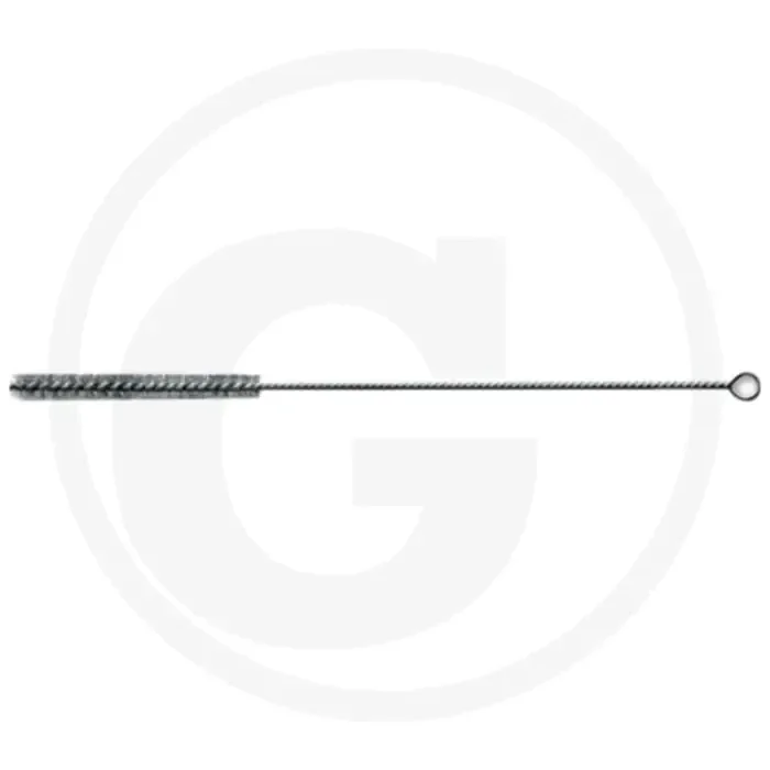 Cilinderborstel met oog – staaldraad gegolfd – Ø6mm x l300mm x borstel 100mm