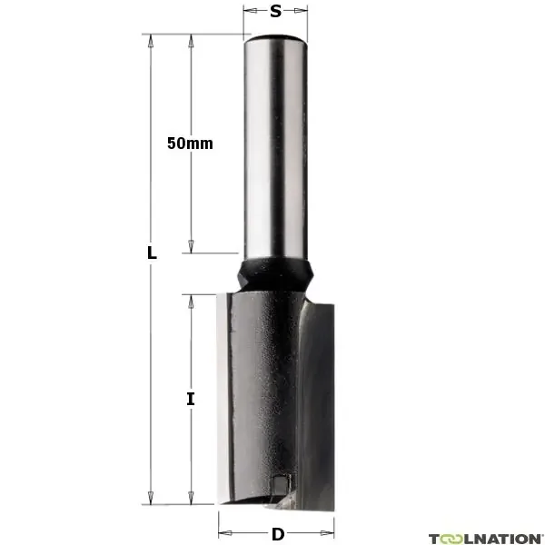 CMT 177.120.11 12 mm Fraise à défoncer, tige extra longue 12 mm
