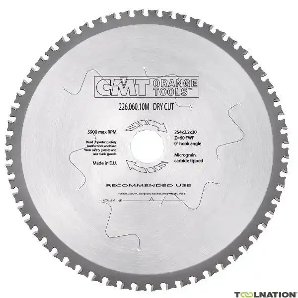 CMT 226.080.12M Lame de scie pour métal et acier 305 x 30 x 80T