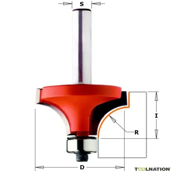 CMT 938.994.11 Fraise à rayon creux sans bord relevé 82,5×44,4×95,6 R=31,7 – tige 12mm