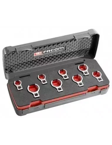 Coffret d‘embouts 3/8 crowfoot à tuyauter en pouces – J.J8FLU – Facom
