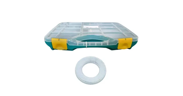Coffret rondelles plates larges type L AZ blanc, 824 pièces – VISWOOD