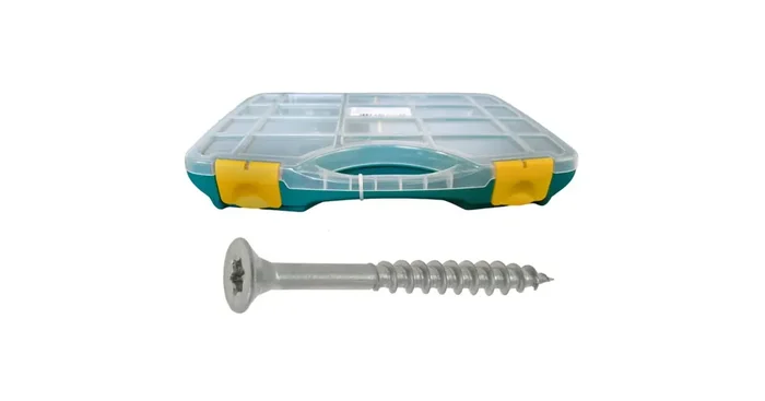 Coffret vis bois et agglo VBA TF Torx inox A2, 1055 pièces – VISWOOD