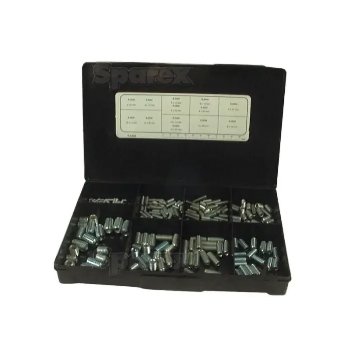 Doos Inbusbouten, Afm.: M4 – M12mm (Din 916) 220stuks Handipak