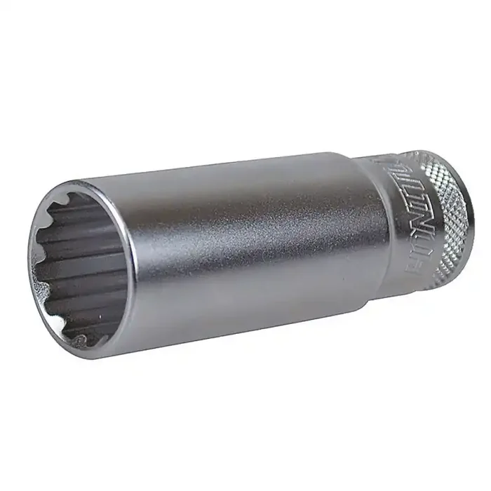 Douille longue 13 mm multi empreinte chrome vanadium