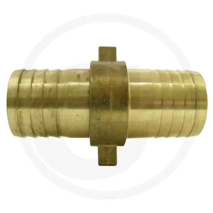 Dubbele slangtule – Ø 20mm, 3/4&Prime; aansluiting, messing