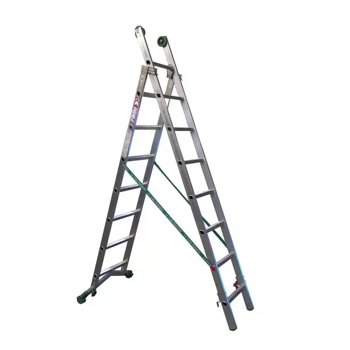 Échelle 2 plans charge 150 kg 8 9 marches en aluminium