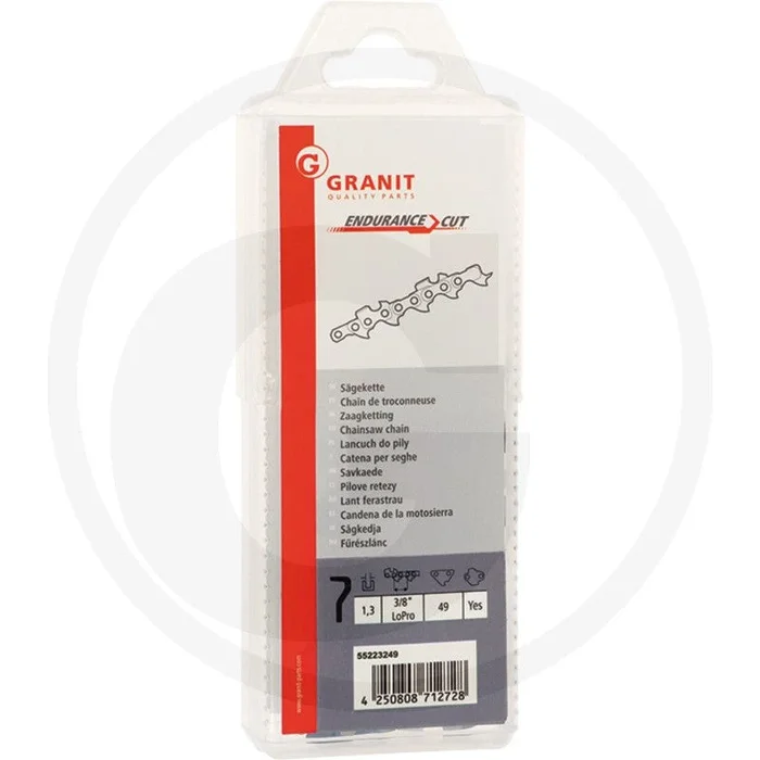 Endurance cut zaagketting ronde zaagtand – steek: 3/8′ lopro, 1,3mm, 49 aandrijfschakels