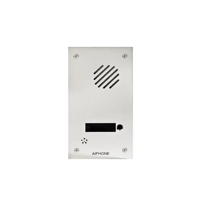Façade inox encastrée 1 bouton et platine FDB1 Aiphone