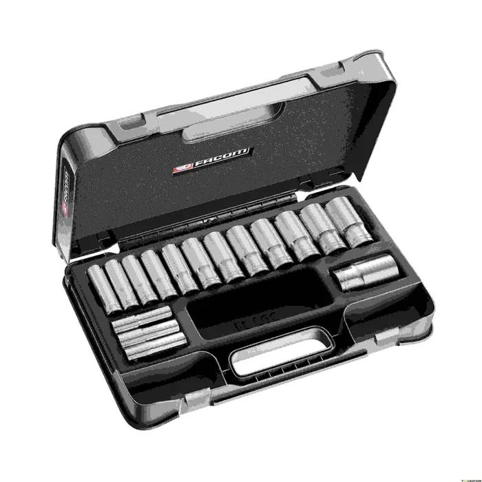 Facom S.405AE Coffret douilles 1/2″ longues 6 pans métriques
