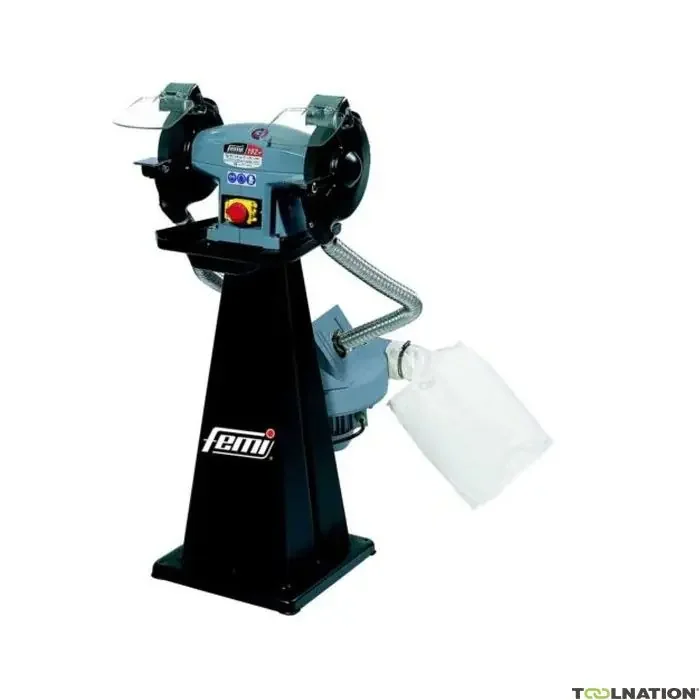 Femi 8004331 195/M Meuleuse d‘établi industrielle avec extraction 2200W – 400V
