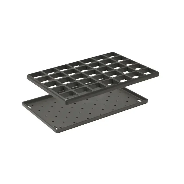 Grille et égouttoir Nicoll GPOSTOM pour poste d‘eau multifonction gris