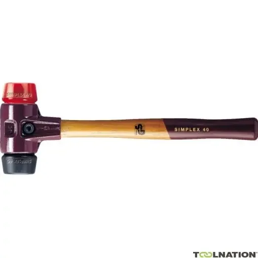 Halder 3028.060 3028060 Marteau SIMPLEX caoutchouc/nylon, 60 mm