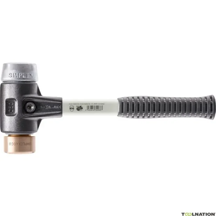 Halder 3749.040 3749040 Marteau SIMPLEX,fibre.acier.cuivre/métal 40 mm