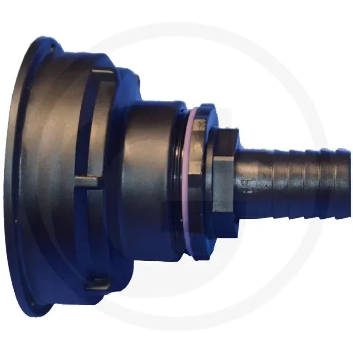 Ibc adapter s100x8 incl. 25 mm slangtule met afdichting – draad: s100x8