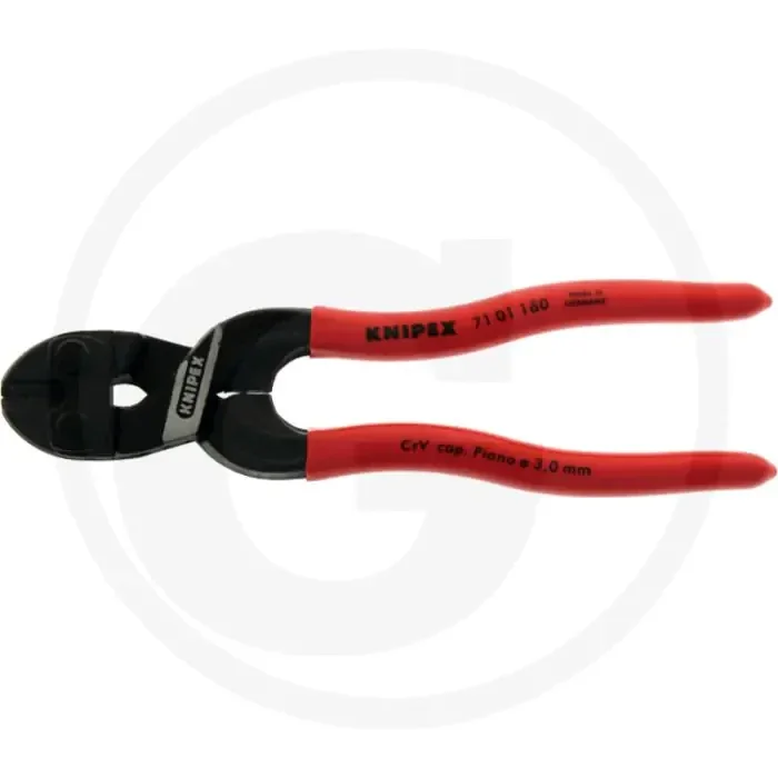 Knipex knipex cobolt® tang zwart geatramenteerd, handgrepen bekleed met kunststof, 160 mm – max. Ø zachte draad: 5,3mm