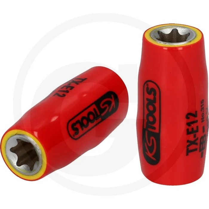 Ks tools 3/8″ tx-stern-e-stecknuss mit schutzisolierung, e1 – e16 vde-gecertificeerd met 1000v