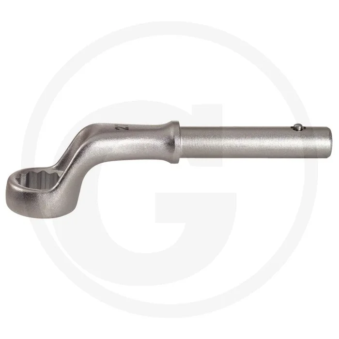 Ks tools classic push-on ring spanner, bent, 46 mm – flanktraction-profil, 75° gekröpft, chrom vanadium