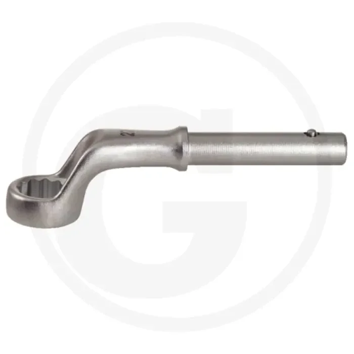 Ks tools classic trekringsleutel, tweezijdig gebogen, 2.3/8&Prime;, 75° gekröpft, 12-kant profiel, 2400g