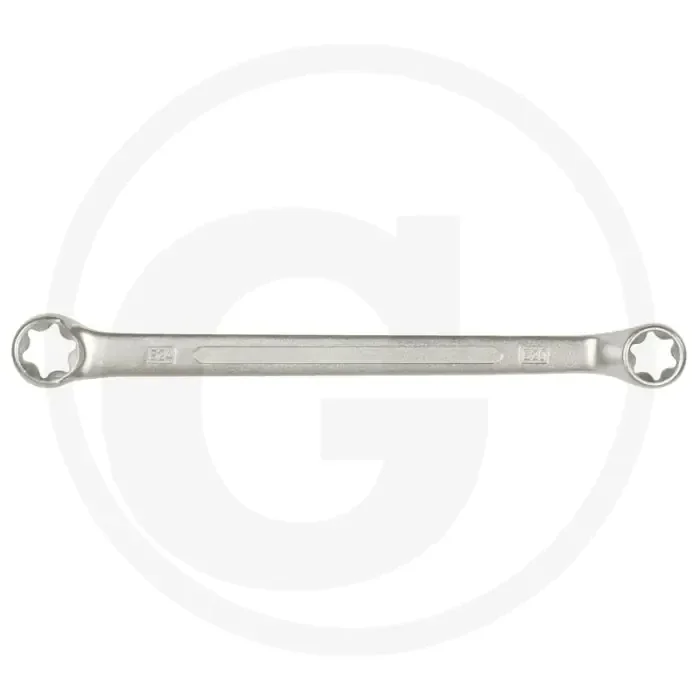 Ks tools classic tx-e dubbele ringsleutel, gebogen, e7xe11, 75° gekröpft, dunwandig, 15x24x155mm, 43g