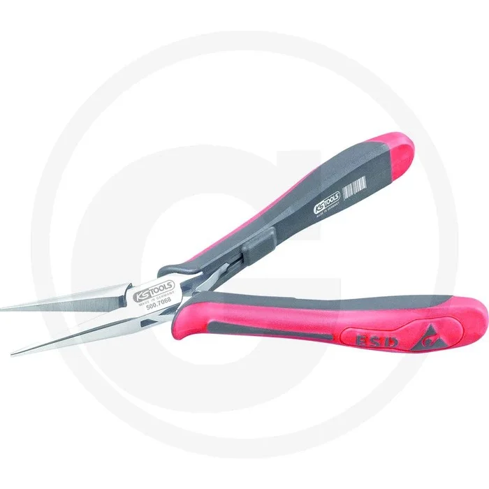 Ks tools esd pince pointue droite avec mors coupants, 140mm – sicher gegen elektrostatik