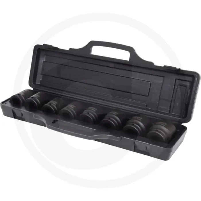 Ks tools Jeu de clés à molette 3/4&Prime;, 8 pièces, courtes, dans une mallette en plastique solide