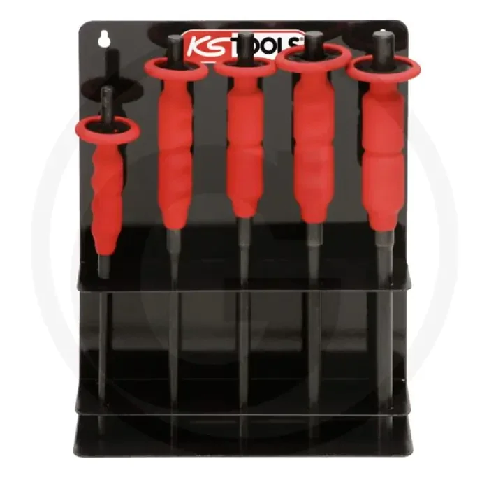 Ks tools pen drive set with hand protection, 5-piece – hardened workpieces, regrindable tip