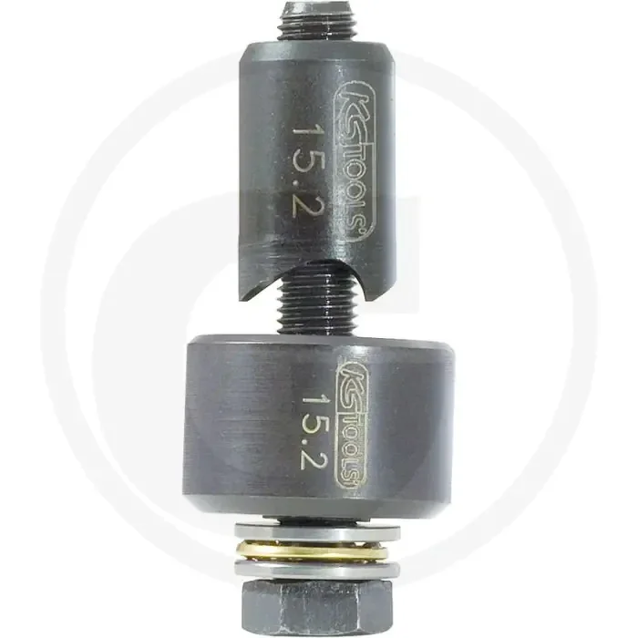 Ks tools schroefgatstans met kogellager,12,5 mm – 3-punts stans – voor dunne materialen