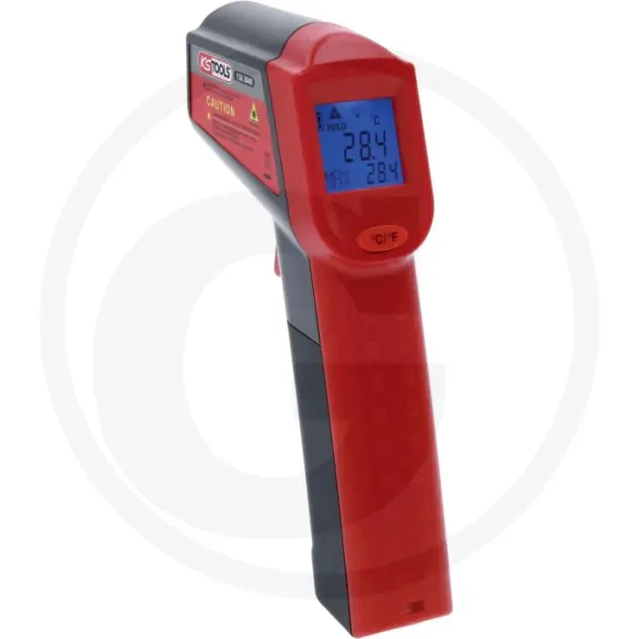 Ks tools thermomètre infrarouge avec écran lcd – plage de mesure : -38°c à 520°c