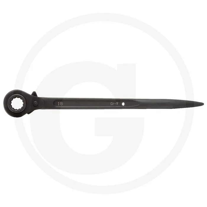 Ks tools yard point ratchet 30×36 mm – commutable, 32 dents, stable, 12 côtés, 70x65x450 mm
