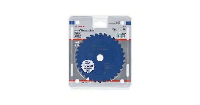 Lame de scie BOSCH pour scies sans fil ; Expert pour l‘acier inoxydable 150x20x1,6/1,3x32T 2608644532