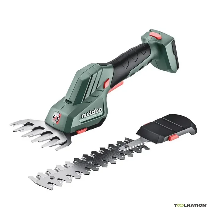 Metabo 601608850 PowerMaxx SGS 12 Q Accu Cisaille à arbustes et à gazon 12V sans batterie ni chargeur