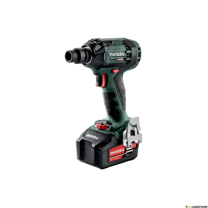 Metabo 602395650 SSW18LTX 300 BL Clé à chocs à batterie 18V 5.2Ah Li-Ion