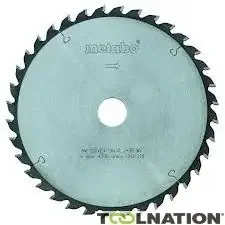 Metabo Accessoires 628009000 Lame de scie HM Power Cut HW/CT 216X30, 24 WZ 5° NEG.