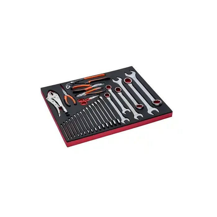 Module mousse 3/3 Fit&Go avec jeu de pinces et clés 27 pièces FF1A26