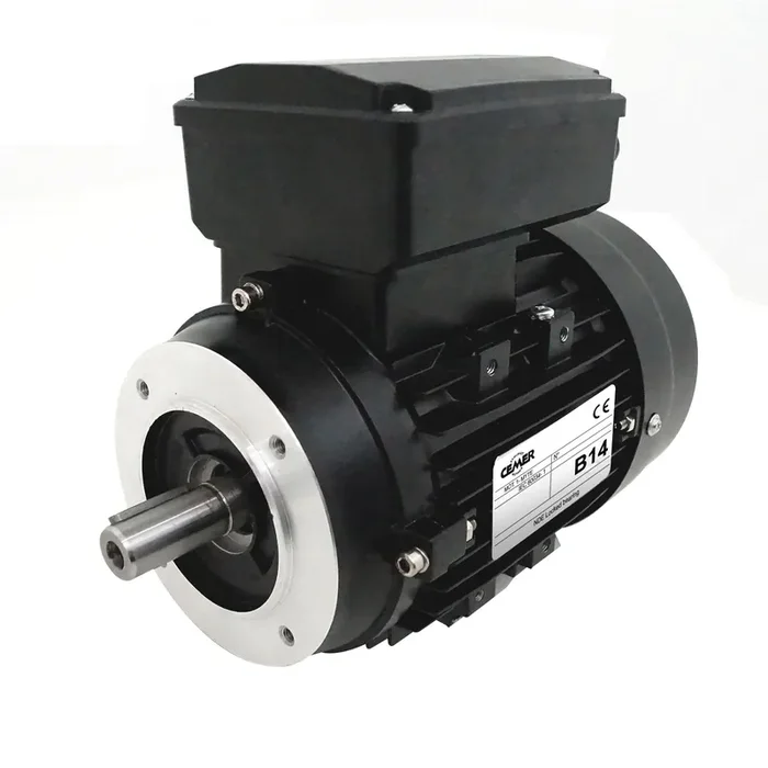 Moteur électrique Monophasé 220V 0,18 kW 1500 tr/min Condensateur Permanent – MY6324B14 Bride B14