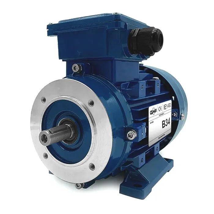 Moteur électrique Triphasé 230/Triphasé 400V 1,1 kW 3000 tr/min – MS8022B34 Bride B34