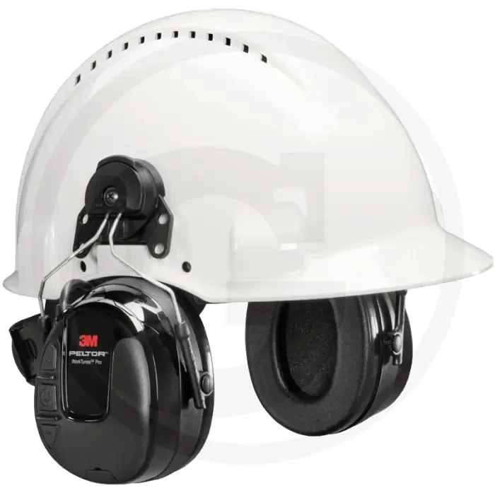Peltor gehoorbeschermer met fm-radio worktunes™ pro hrxs220p3e – helmmontage