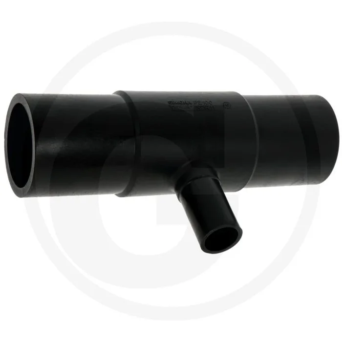 Plasson t-stuk met verloop 225mm – 90mm – 555mm – 129mm – 82mm – 275mm – 228mm